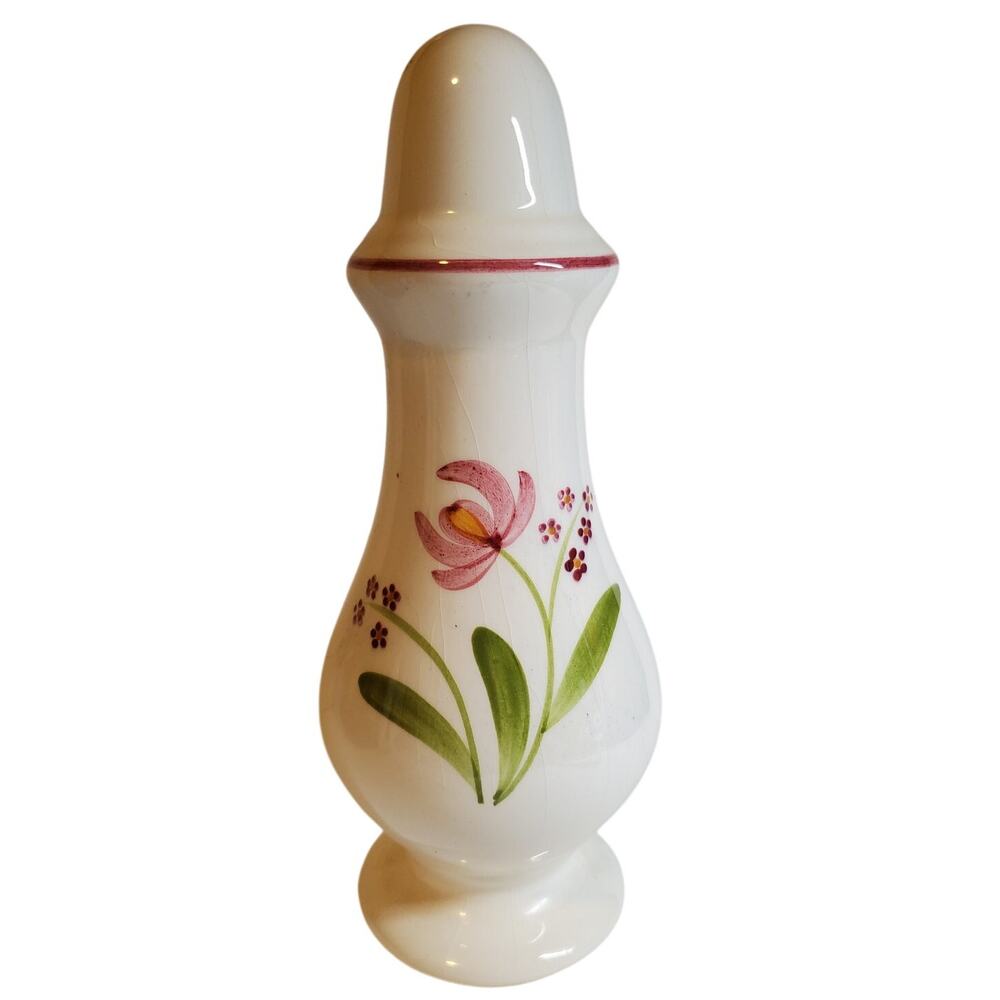 Floral Salt and Pepper Shaker Ceramic Figurine - 8"